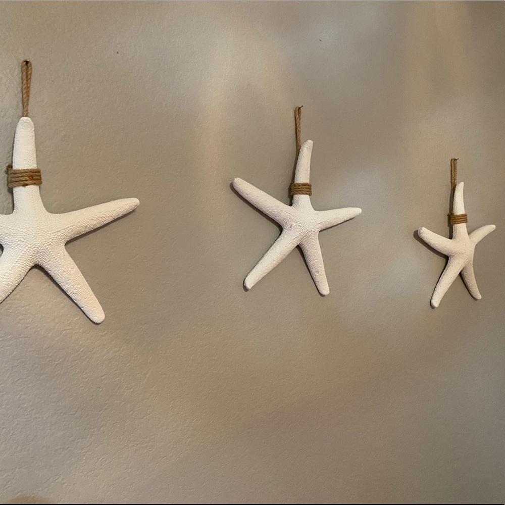 Starfish wall hanging set